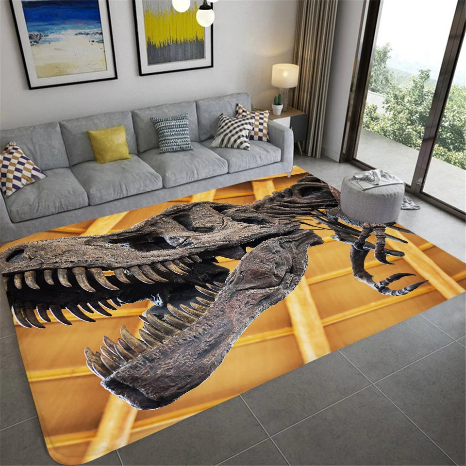 Dinosaur Premium Rug Square Felt Non-slip