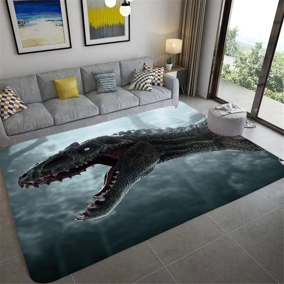 Dinosaur Premium Rug Square Felt Non-slip